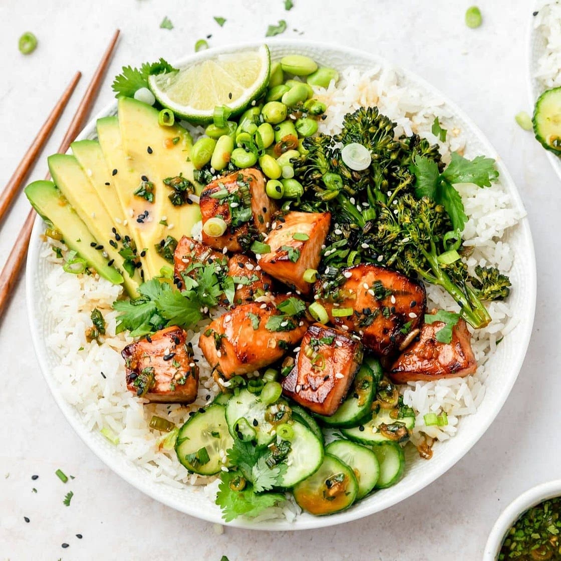 Salmon Rice Bowls