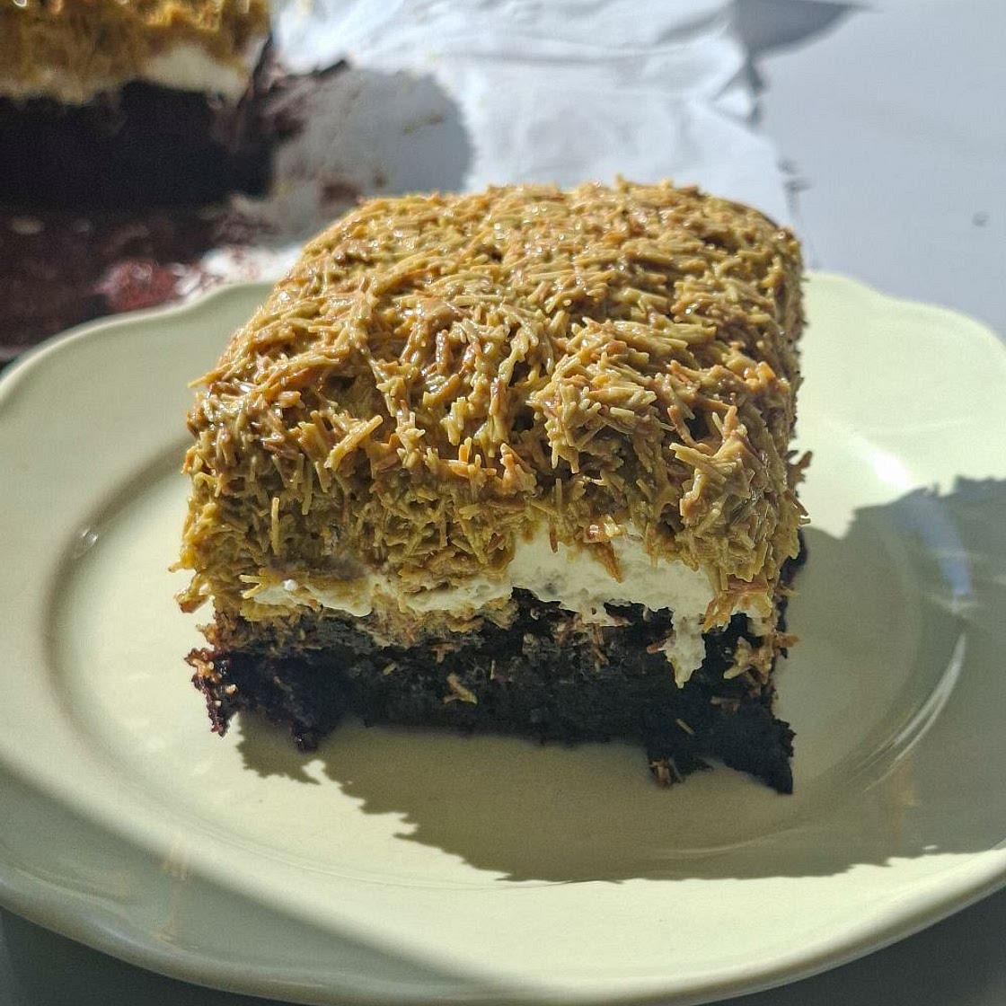 Dubai Chocolate Cheesecake Brownies