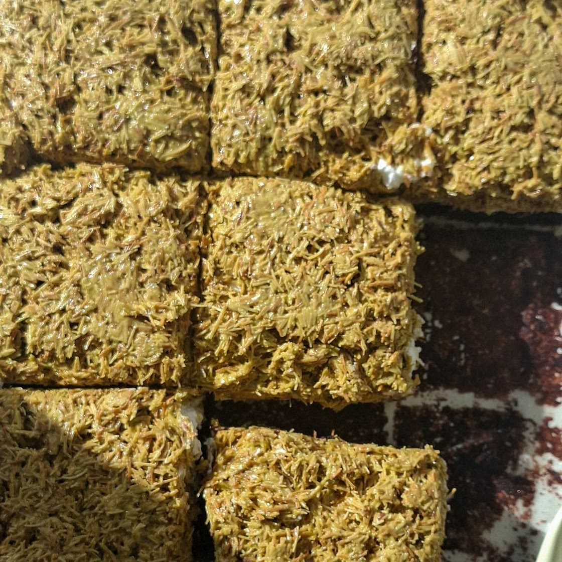 Dubai Chocolate Cheesecake Brownies