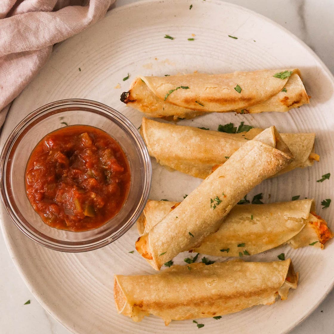 Quick & Easy Homemade Chicken Taquitos Recipe