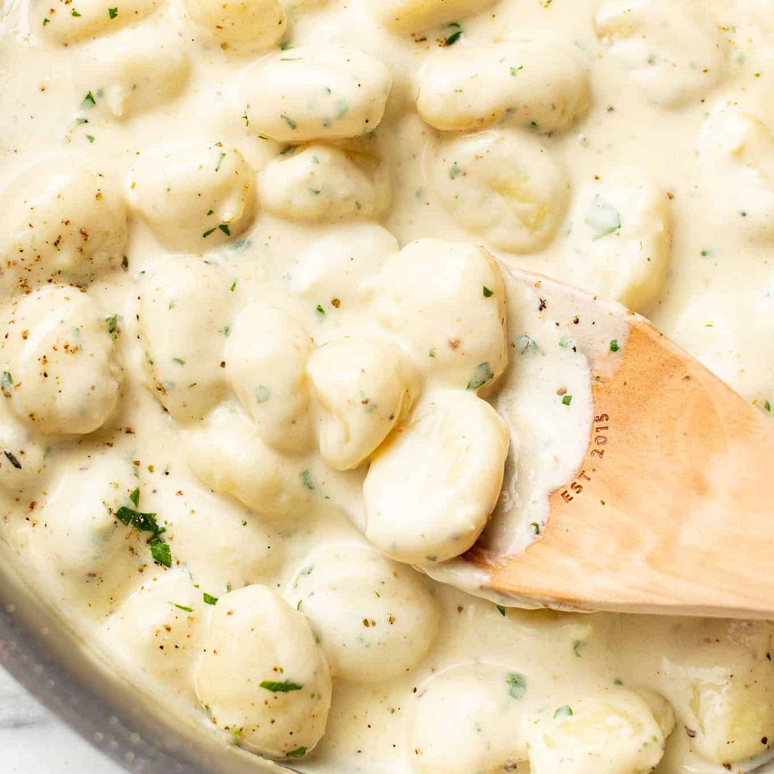 15 Minute Creamy Alfredo Gnocchi