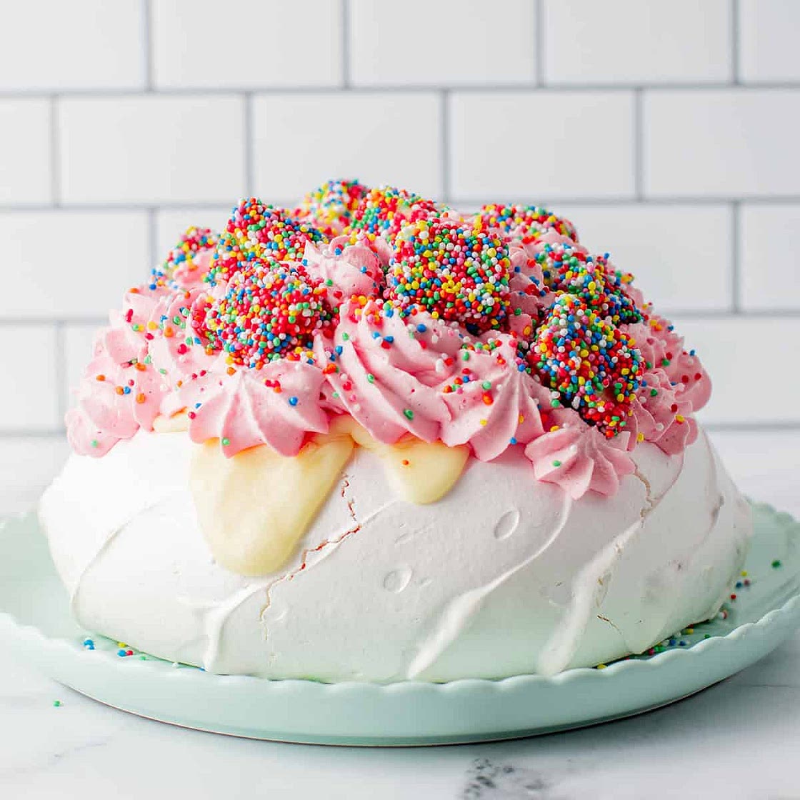 Fairy Bread Pavlova