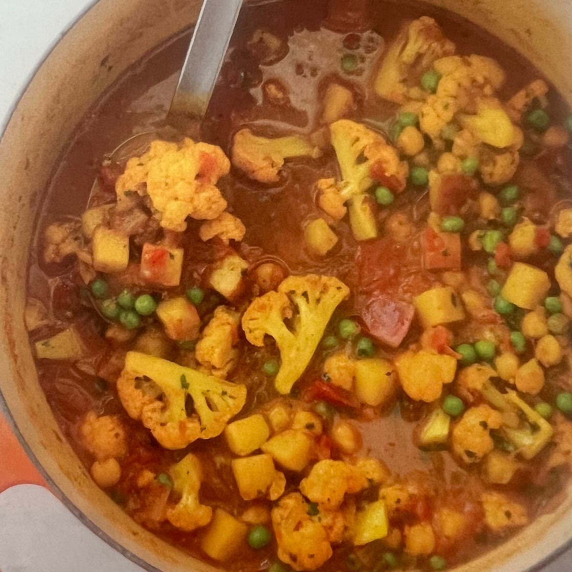 Indian-style vegetable curry