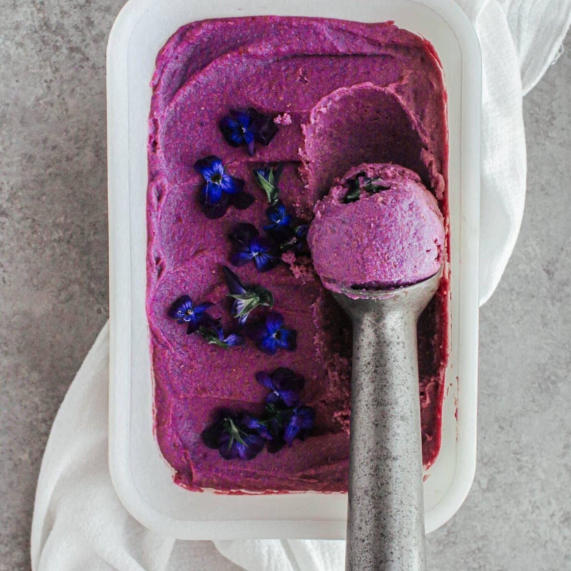 Purple Sweet Potato Ice Cream