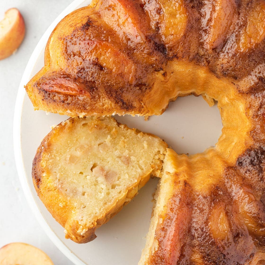 Peach Cobbler Pound Cake