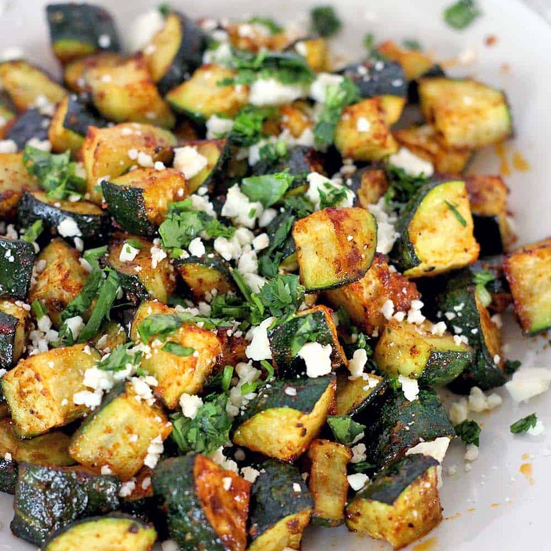 Roasted Mexican Zucchini