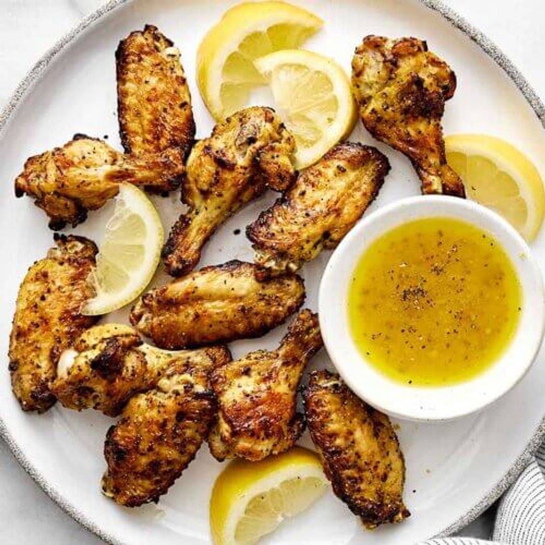 Air Fryer Chicken Wings (Lemon Pepper)