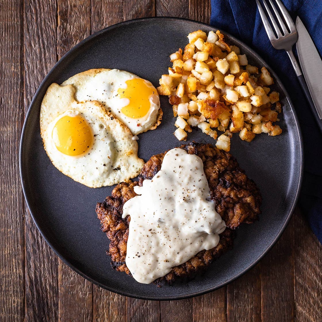 Country Fried Steak and Eggs Recipe