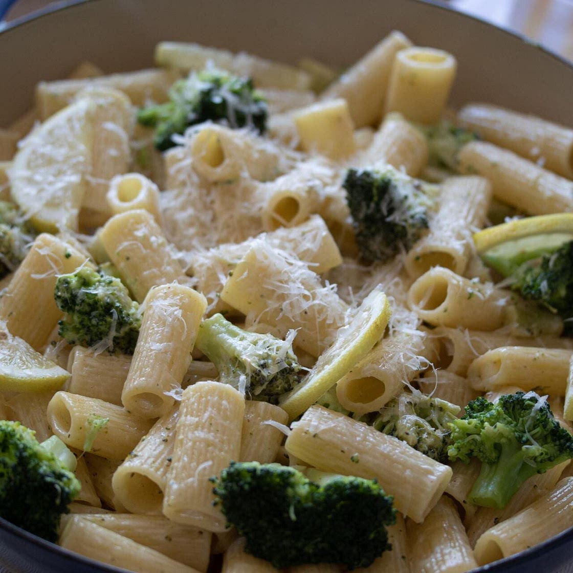 Broccoli with Lemon Rigatoni