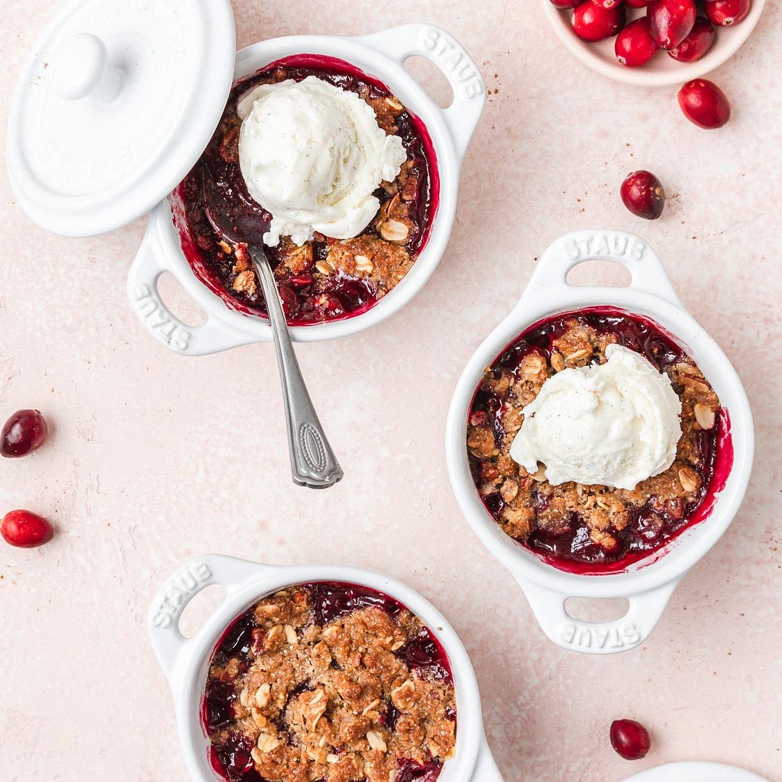 Leftover Cranberry Crisp