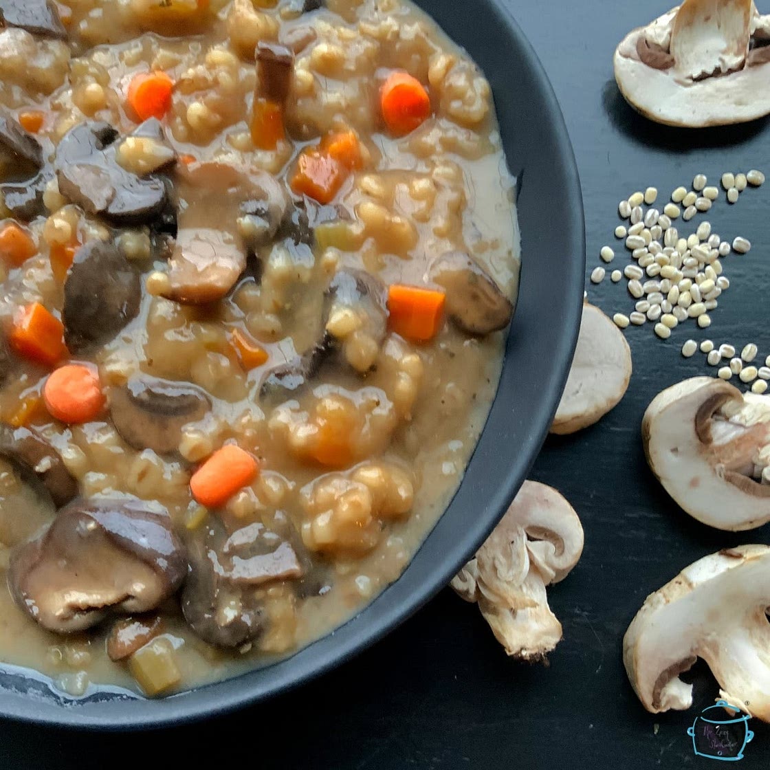 Lazy Mushroom Barley Soup Recipe