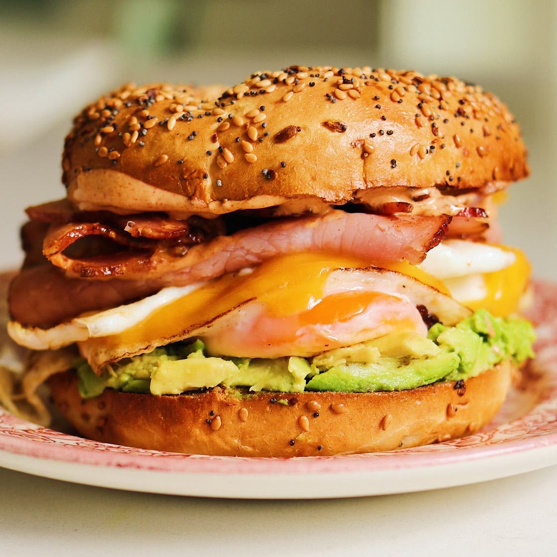 Ultimate Bagel Breakfast Sandwich Recipe (Egg, Cheese + Ham)
