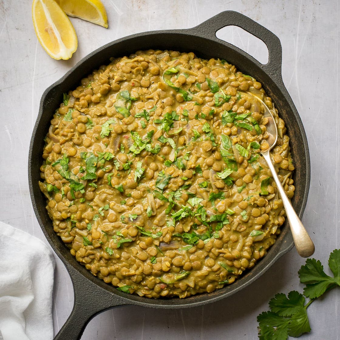 Creamy Green Lentil Dahl