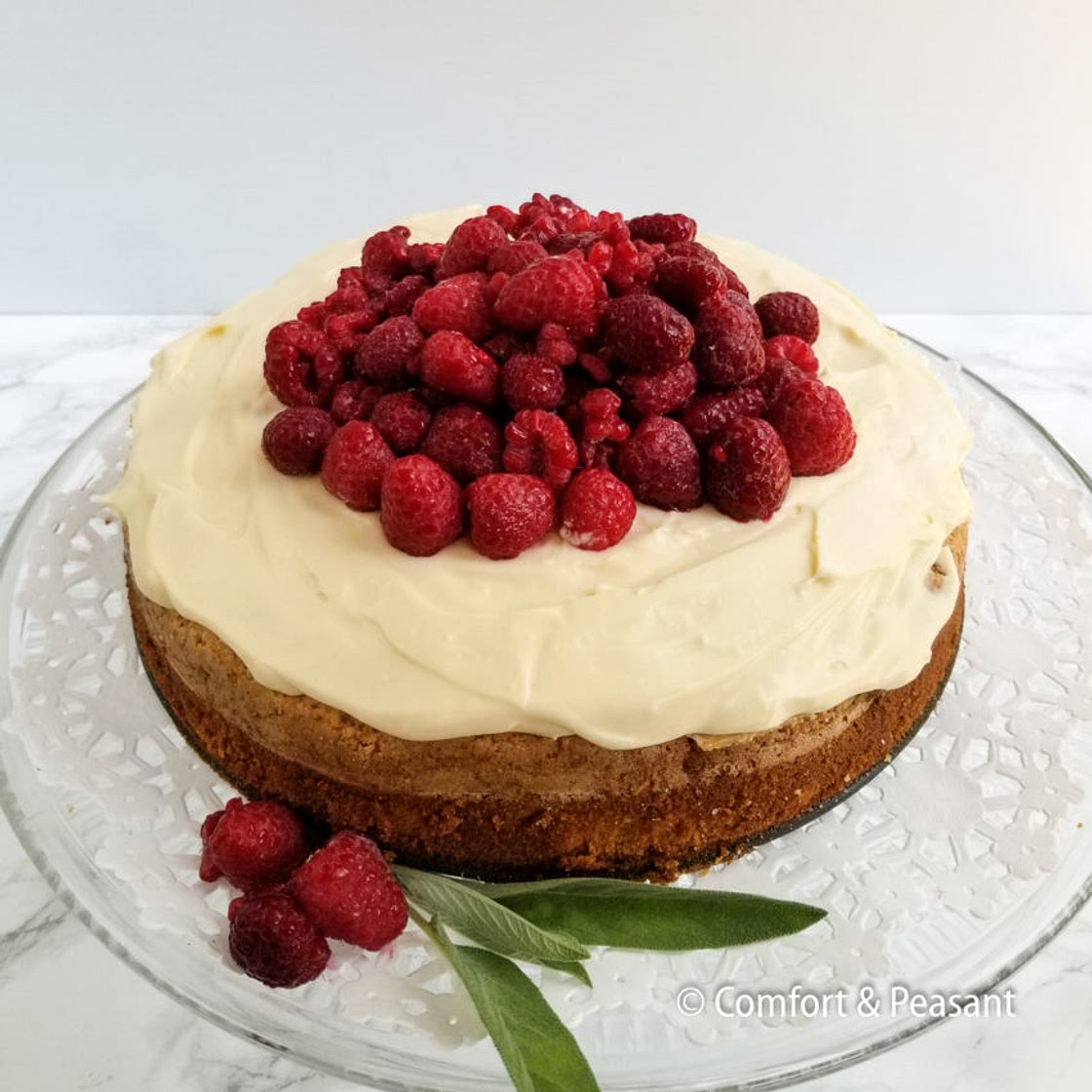 Olive Oil Cake With Limoncello Mascarpone Cream