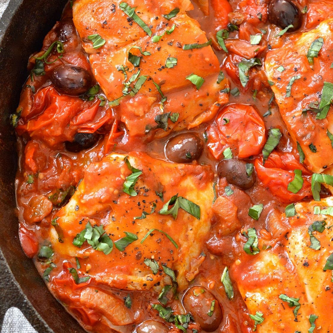 One Pan Mediterranean Cod