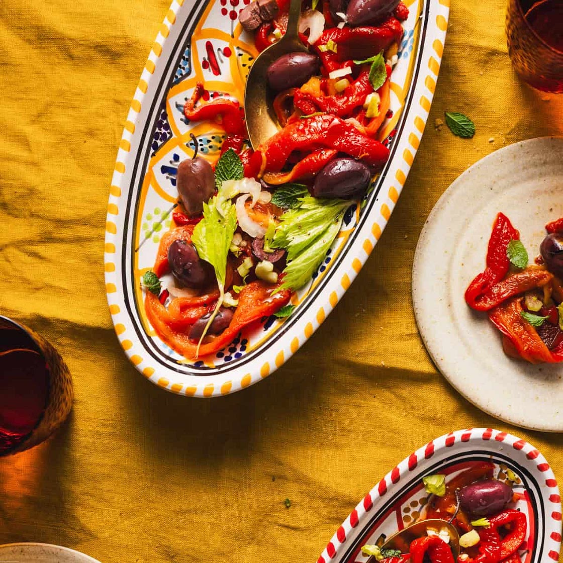 Italian roasted peppers recipe - antipasto or side dish