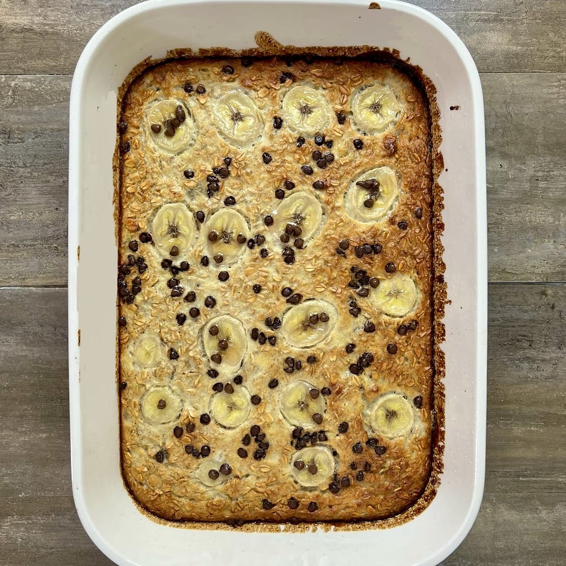 Chocolate Chip Banana Bread Baked Oatmeal