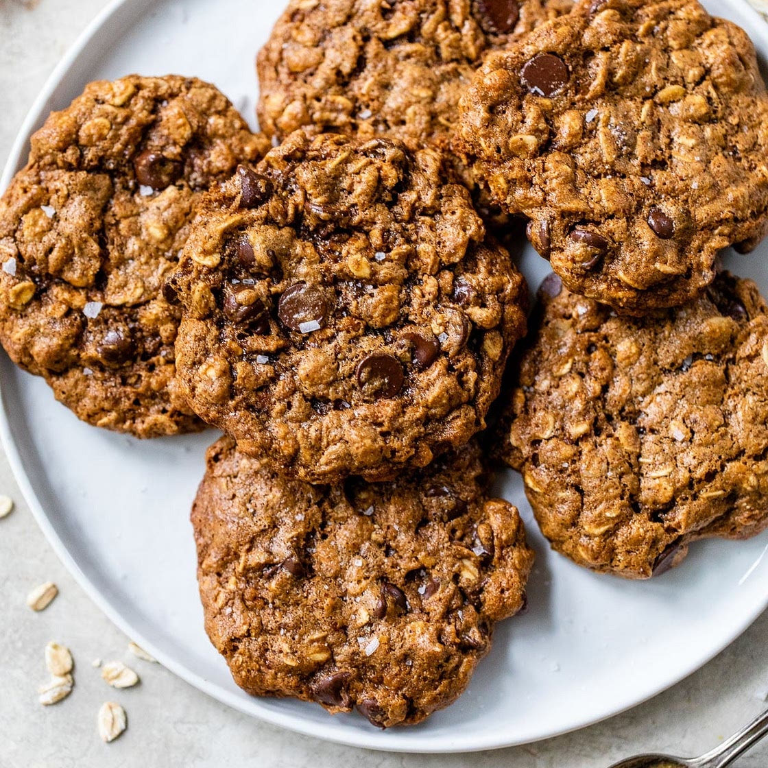 Almond Butter Oatmeal Cookies