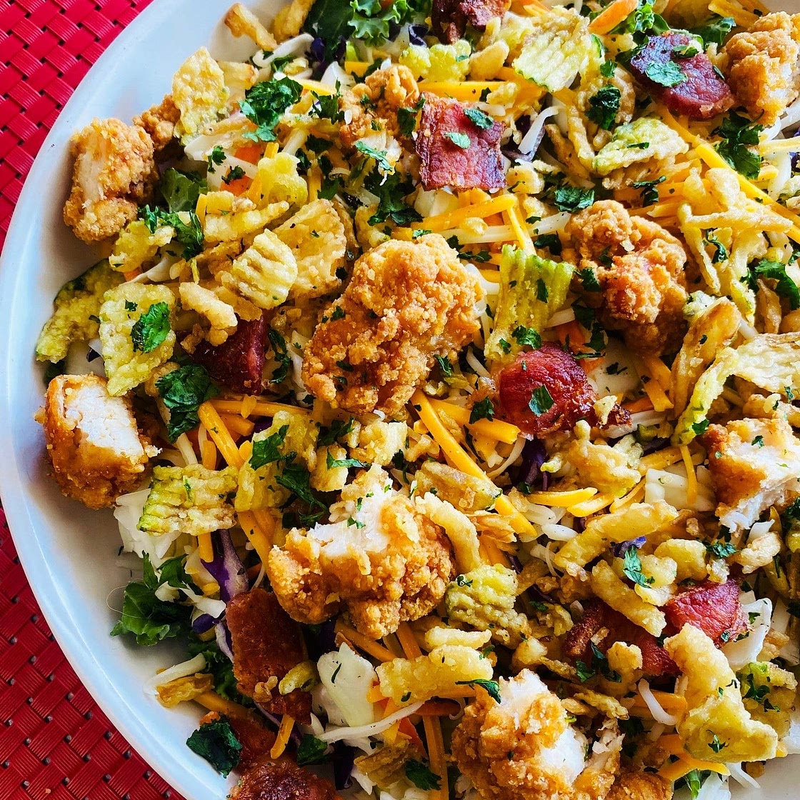 Air Fryer BBQ Chicken Salad