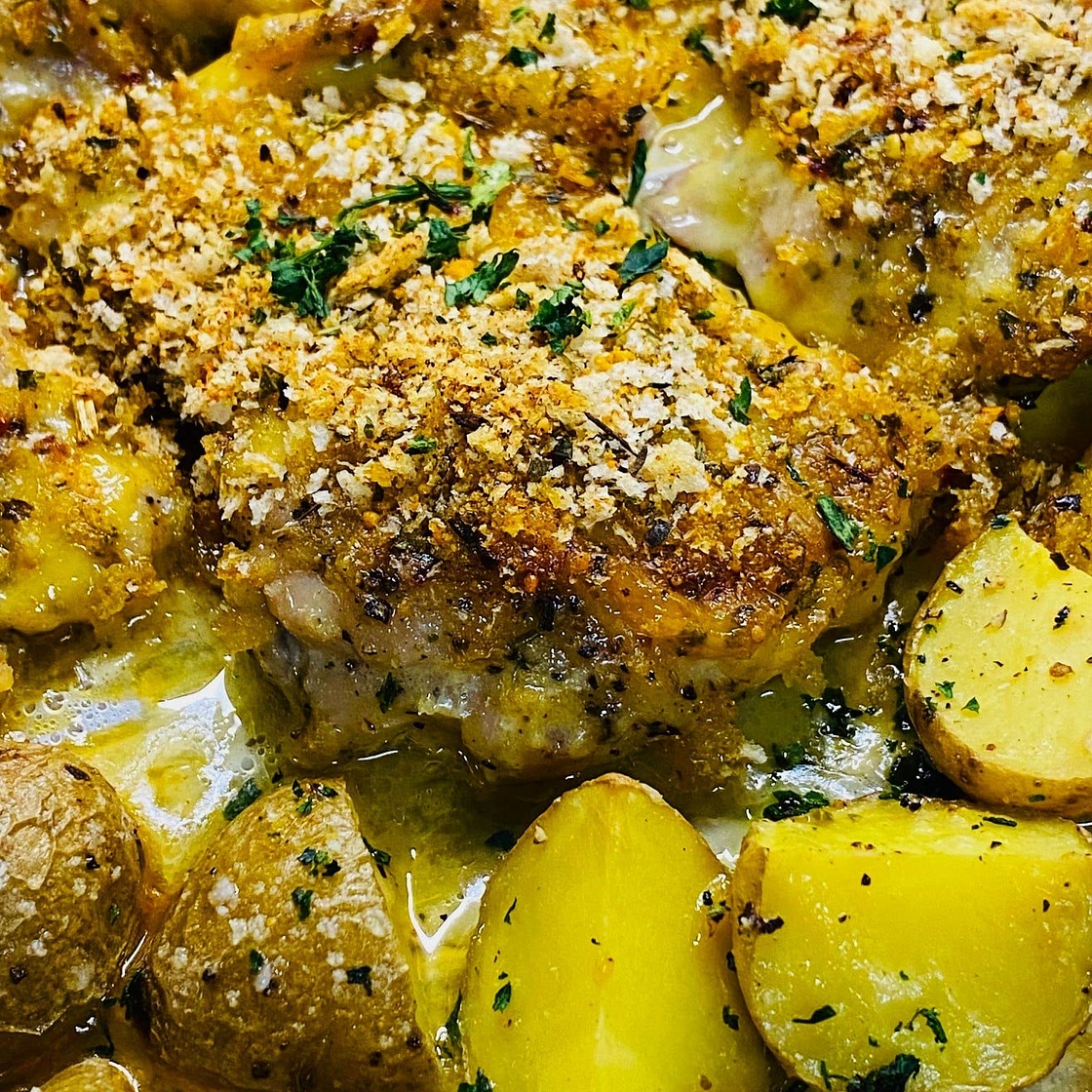 Honey Mustard Chicken and Potatoes