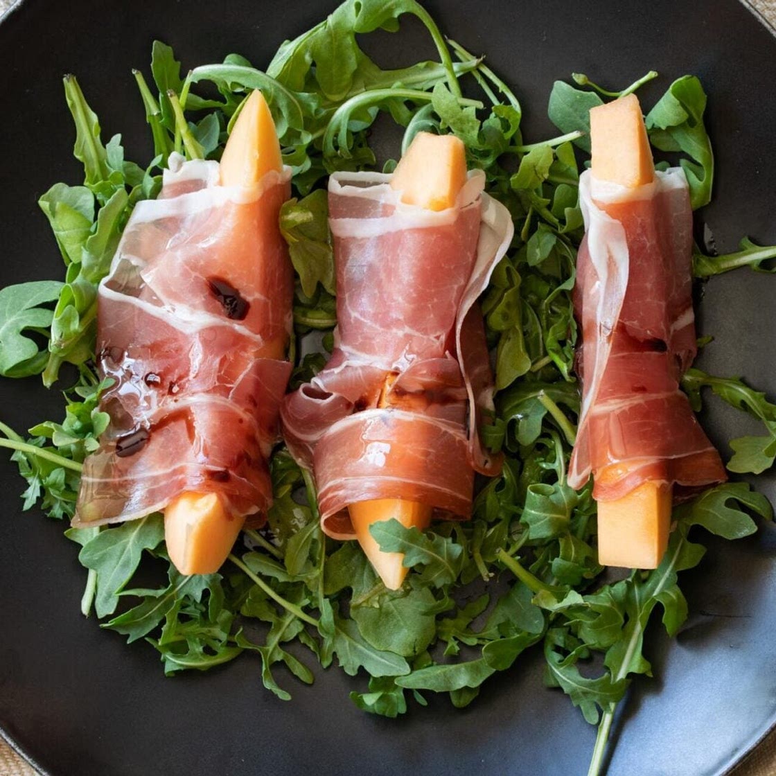 Cantalope with Prosciutto - A summer tradition