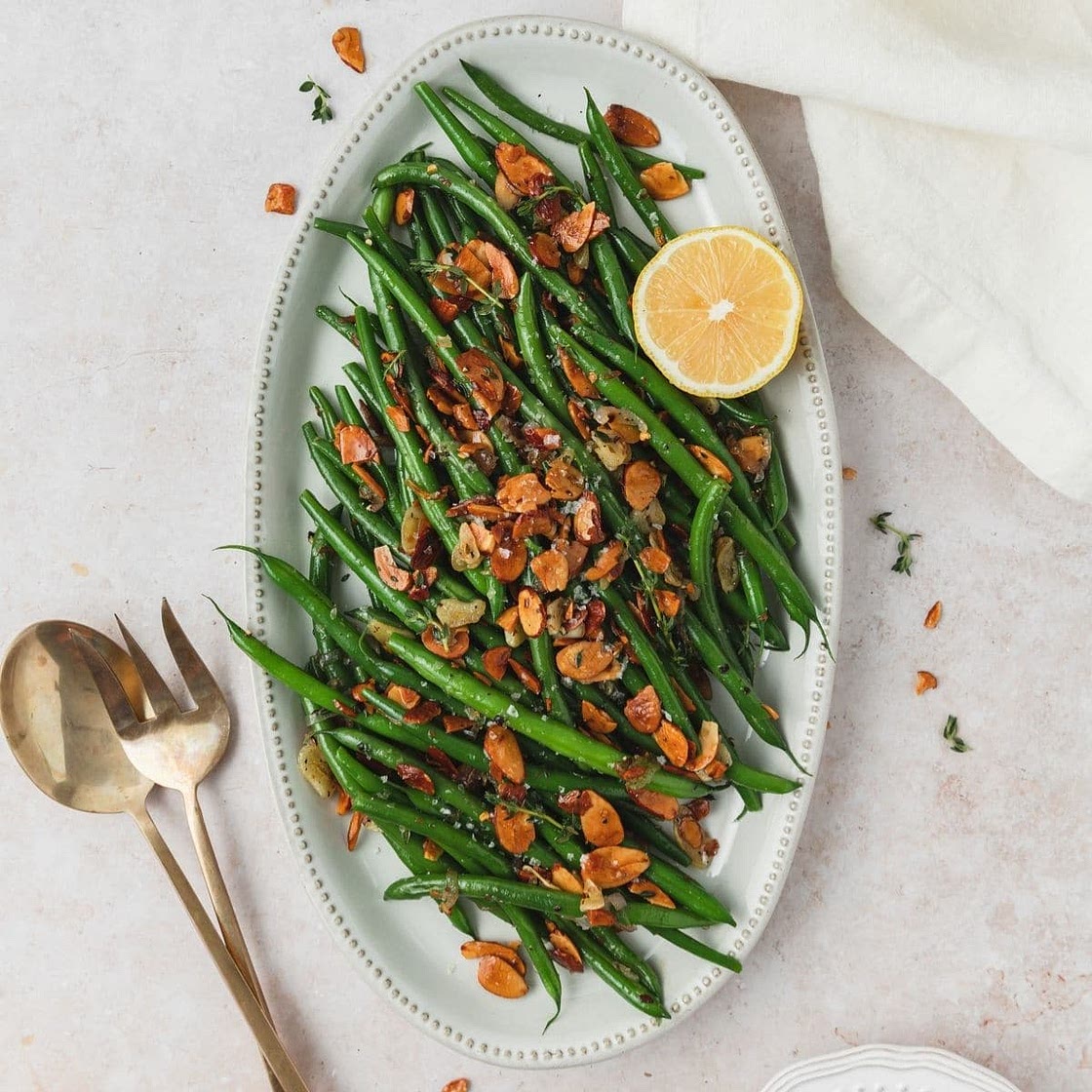Green Beans Almondine (Green Beans with Toasted Almonds)
