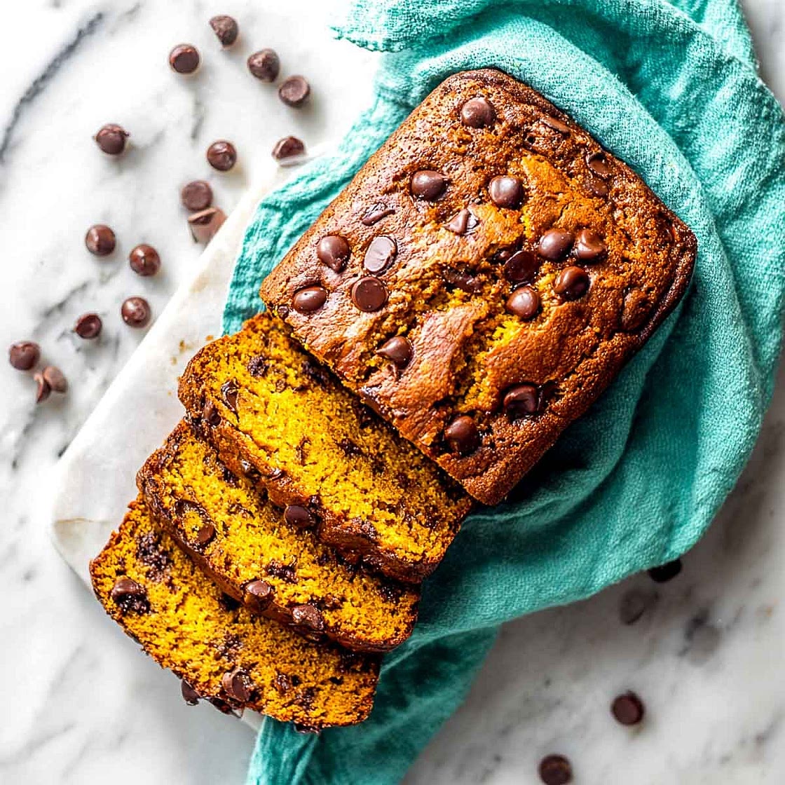 Air Fryer Chocolate Chip Pumpkin Bread