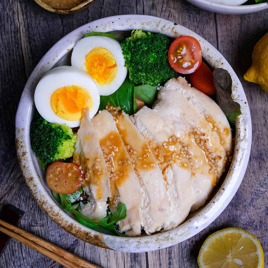Japanese Chicken Salad (with Homemade Dressing)
