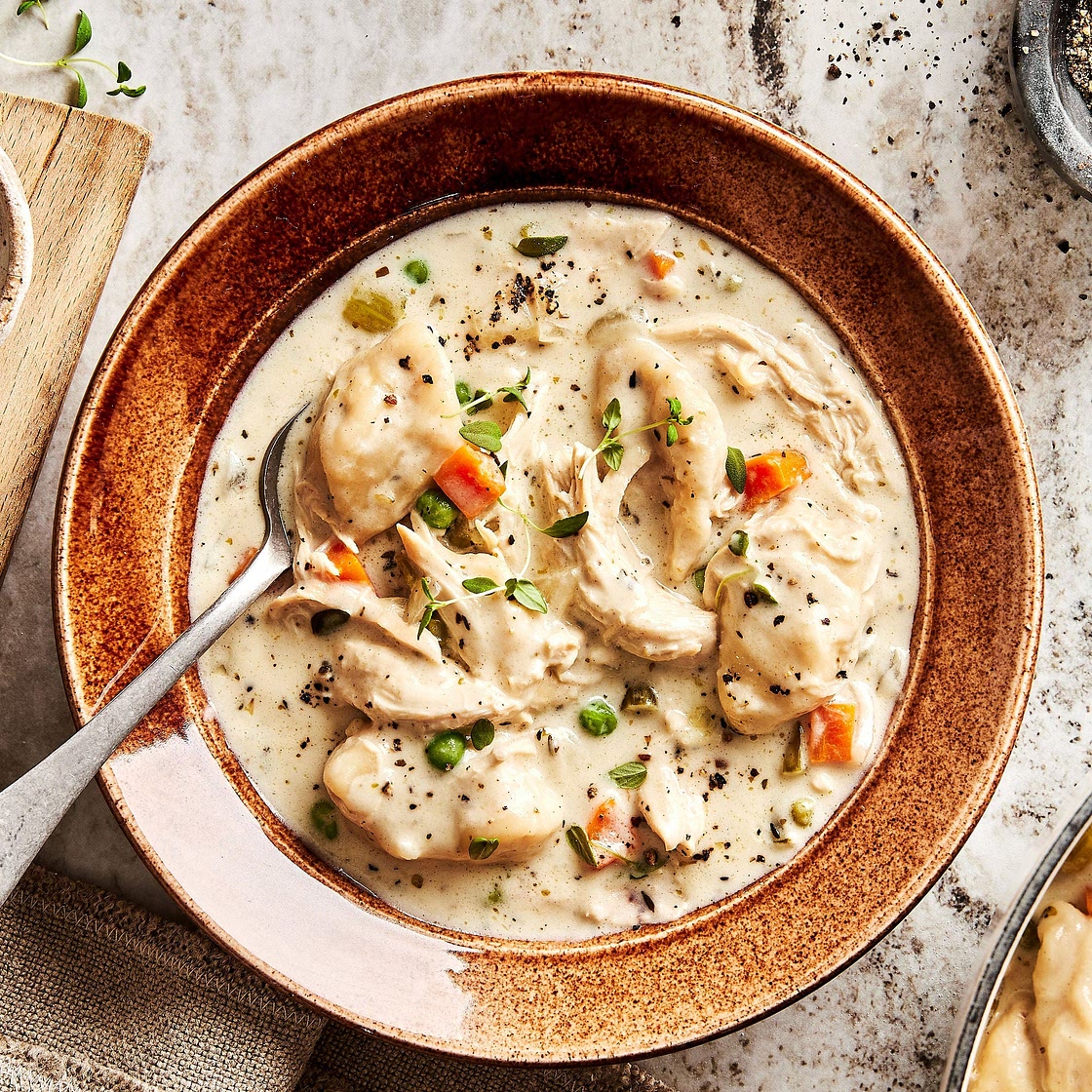 Hearty Dairy-Free Chicken Dumpling Soup