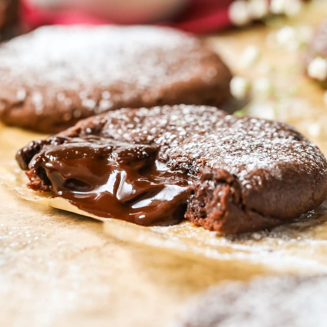 Chocolate lava cookies