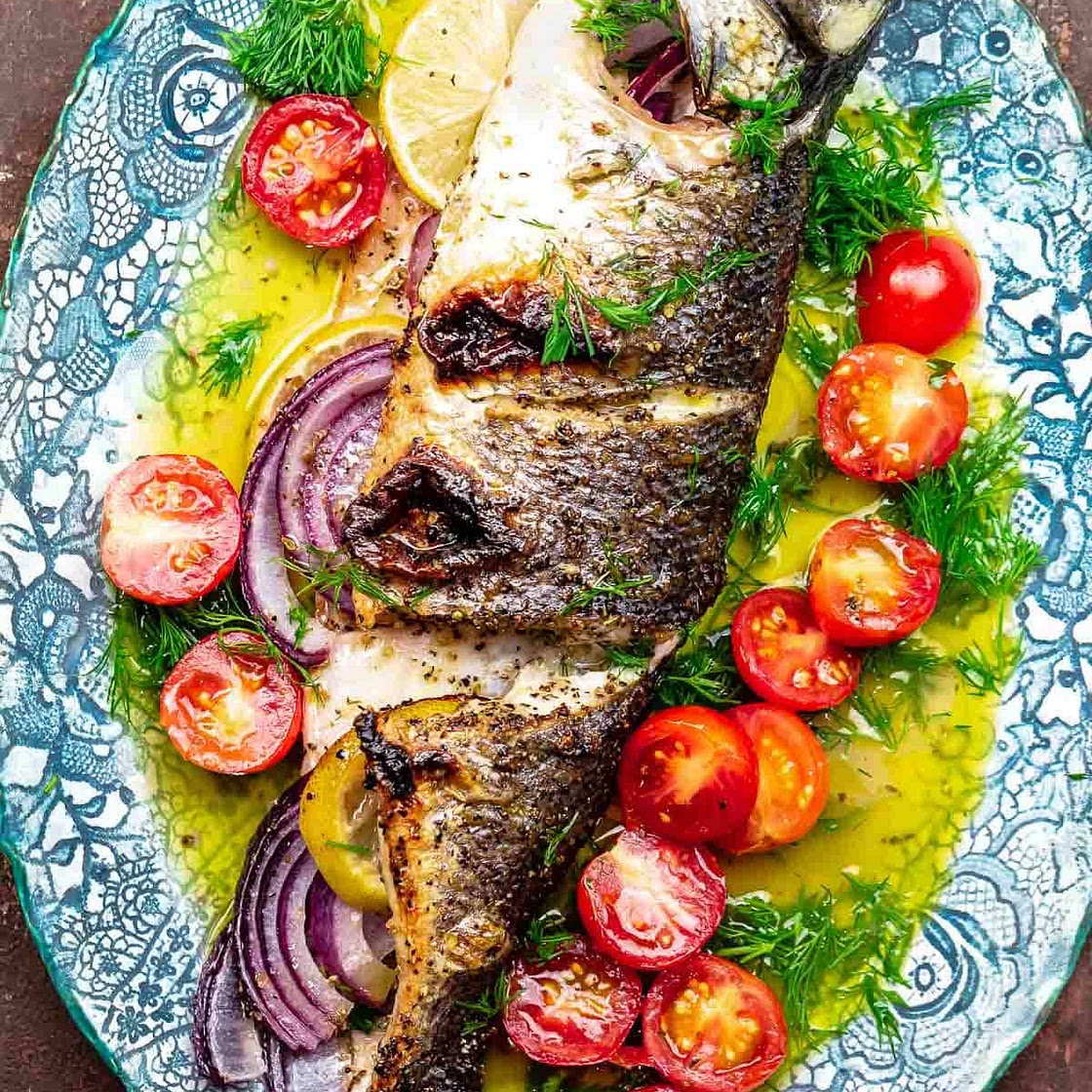 Greek-Style Roasted Branzino Recipe