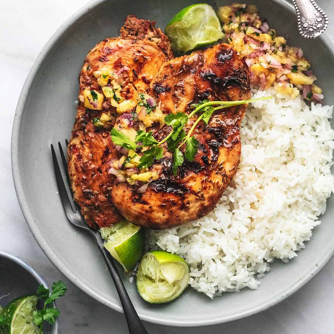 Caribbean Jerk Chicken with Pineapple Salsa