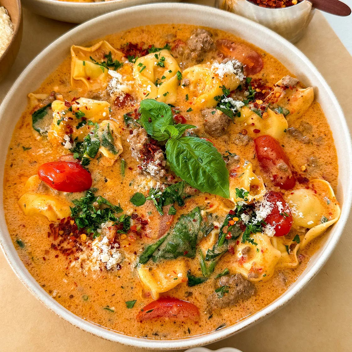 Tortellini soup