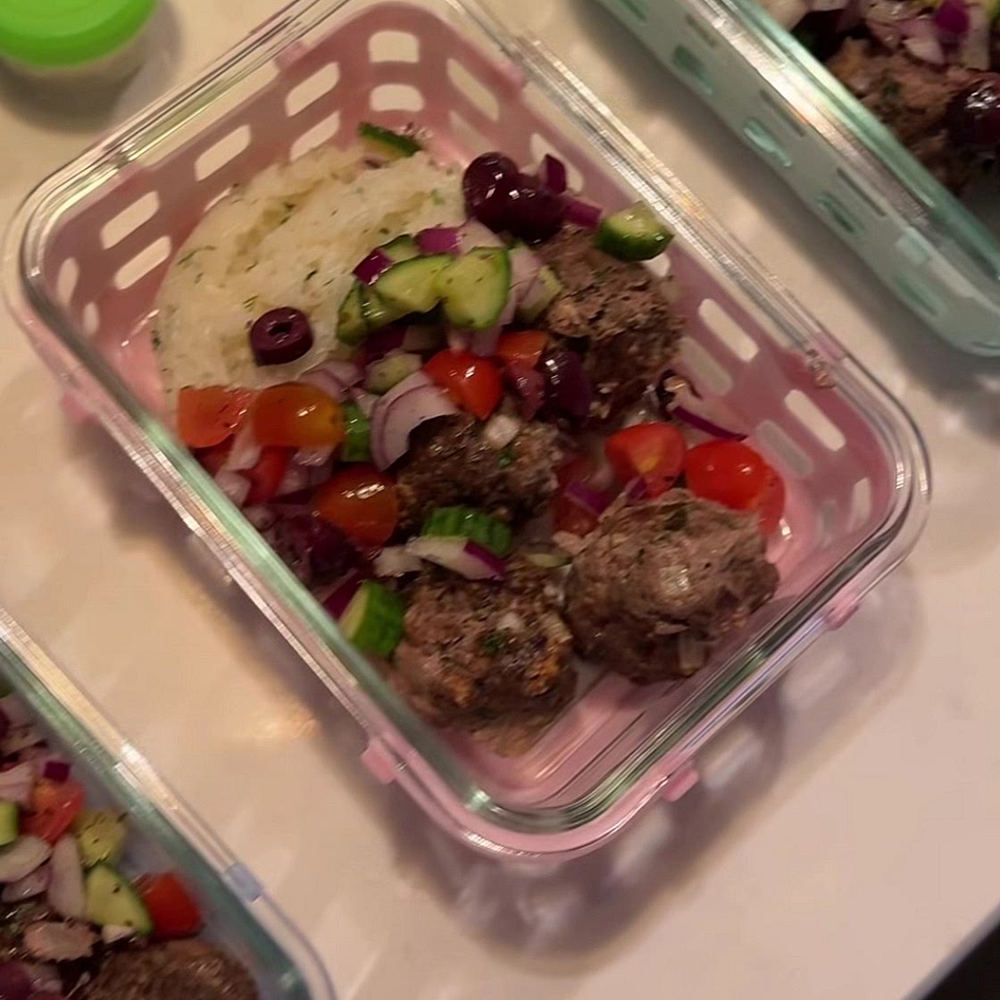 Mediterranean Meatball Bowls