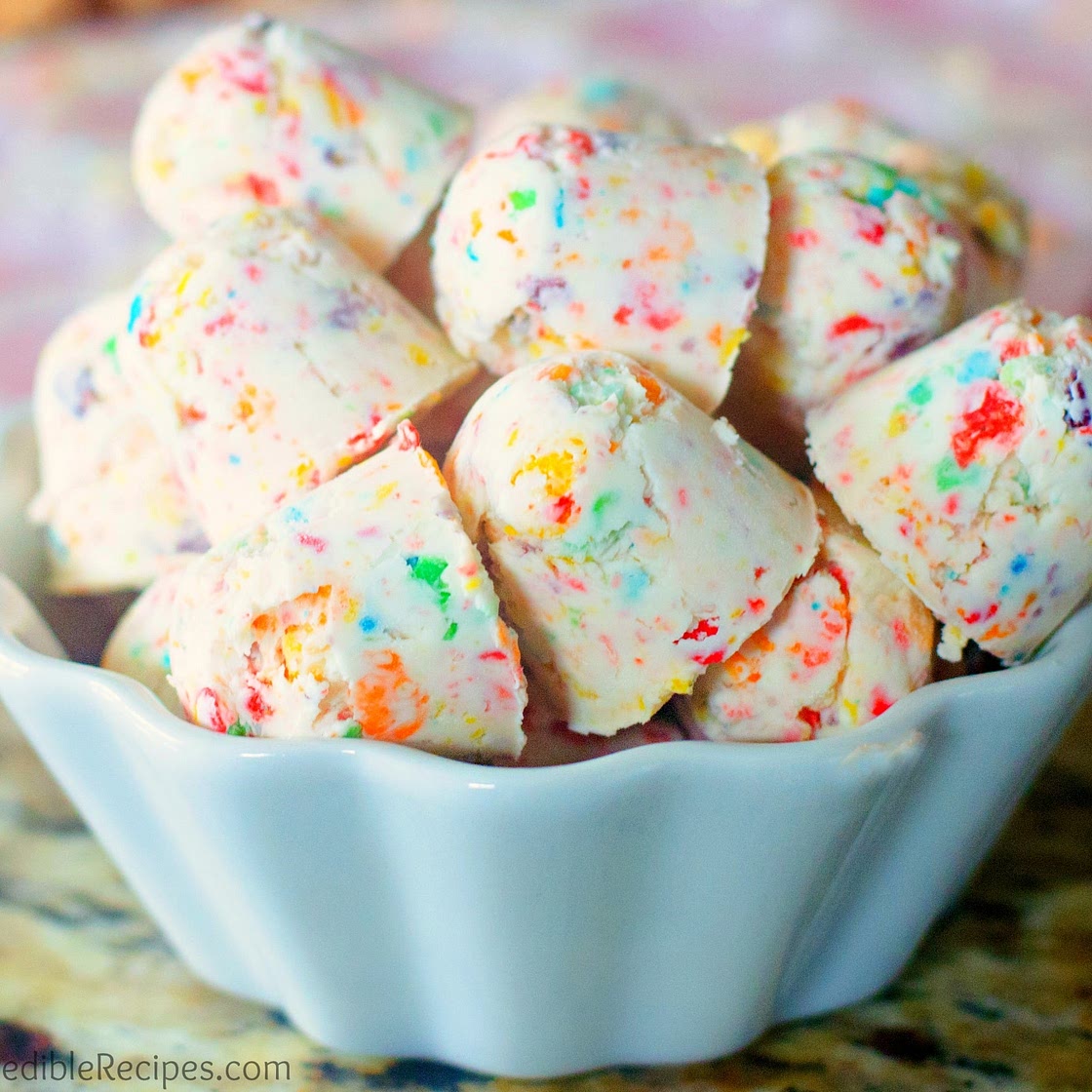 Fruity Pebbles Cheesecake Bites!
