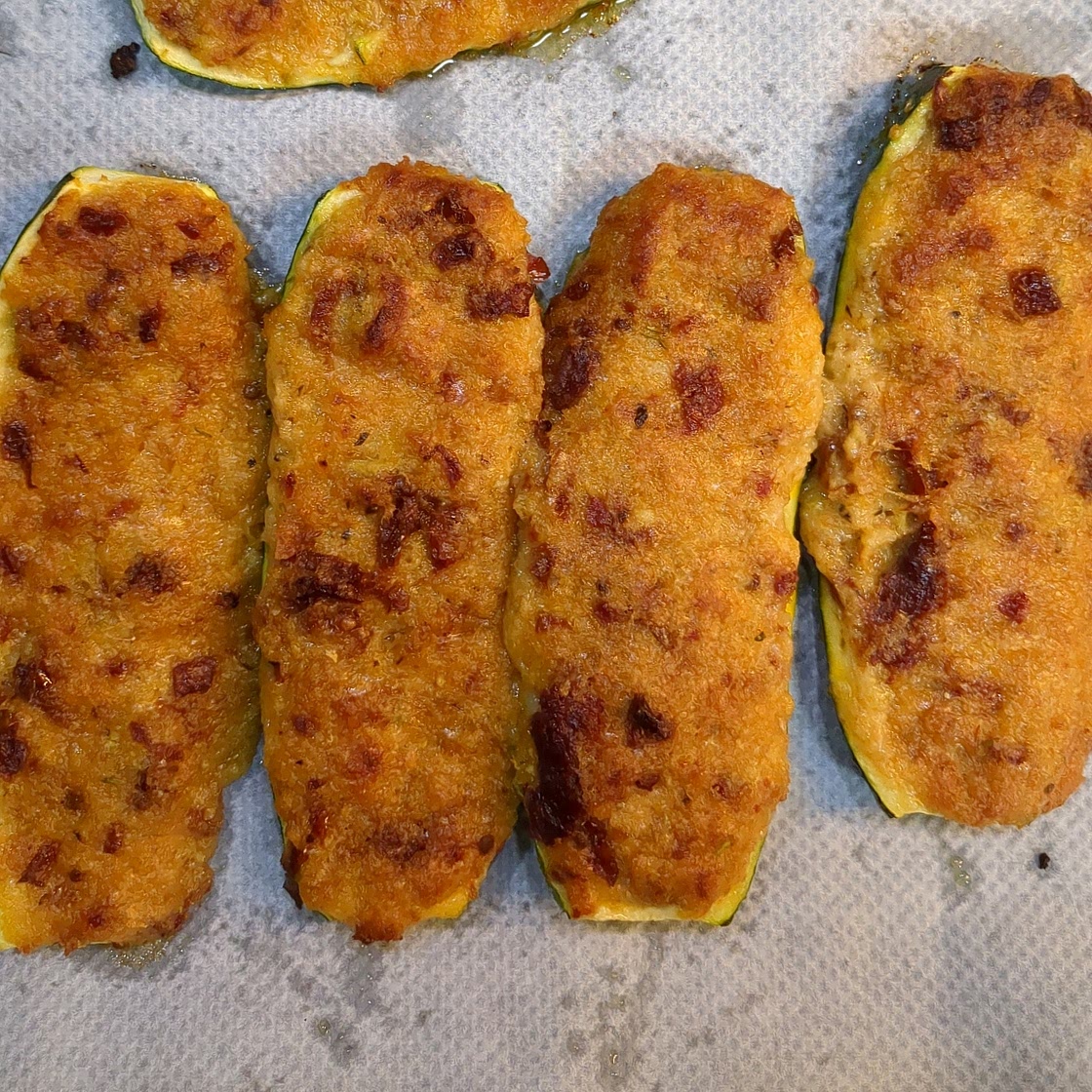 Zucchine ripiene vegetariane