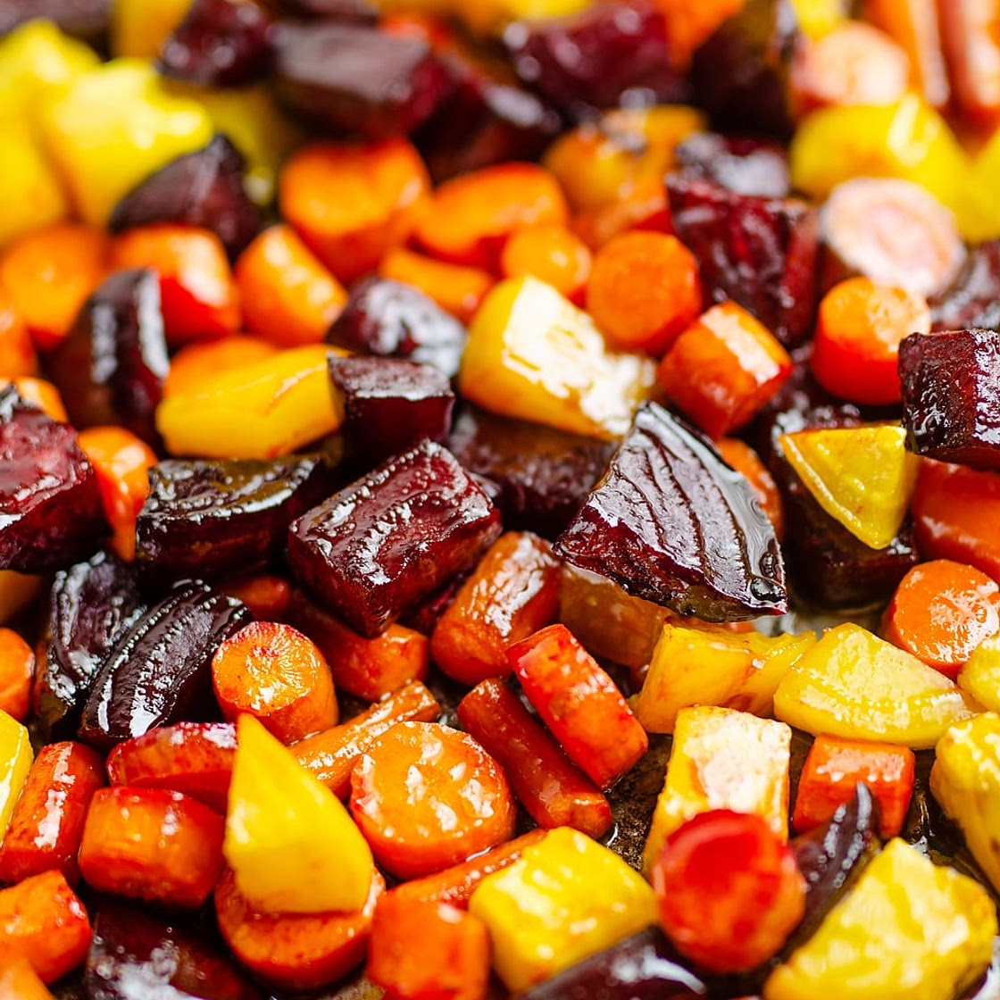 Honey Roasted Beets & Carrots