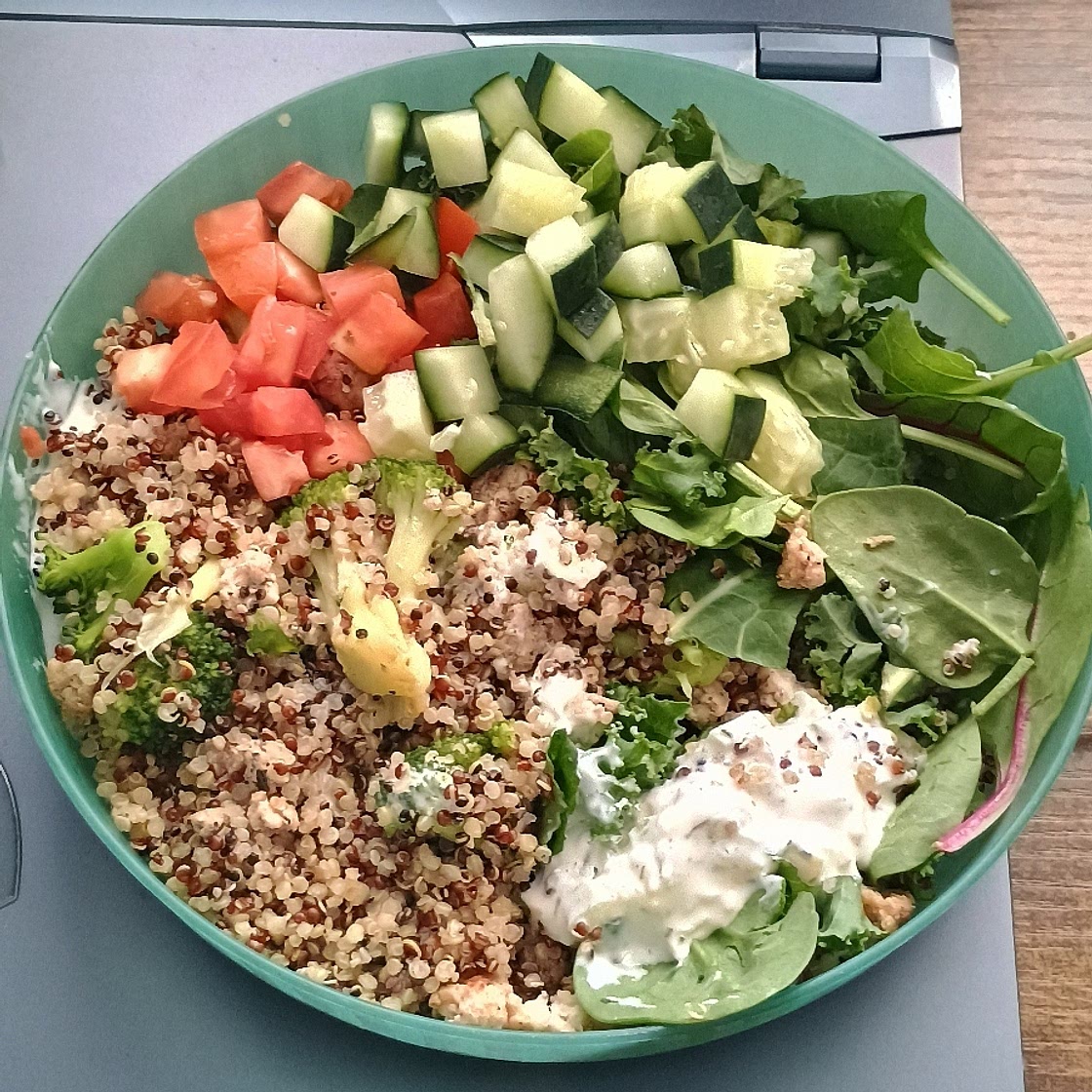 Four Dollar Greek Turkey & Quinoa Bowl