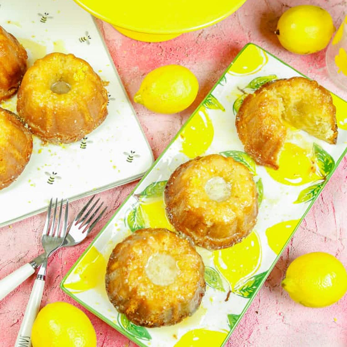 Mini Lemon Bundt Cakes