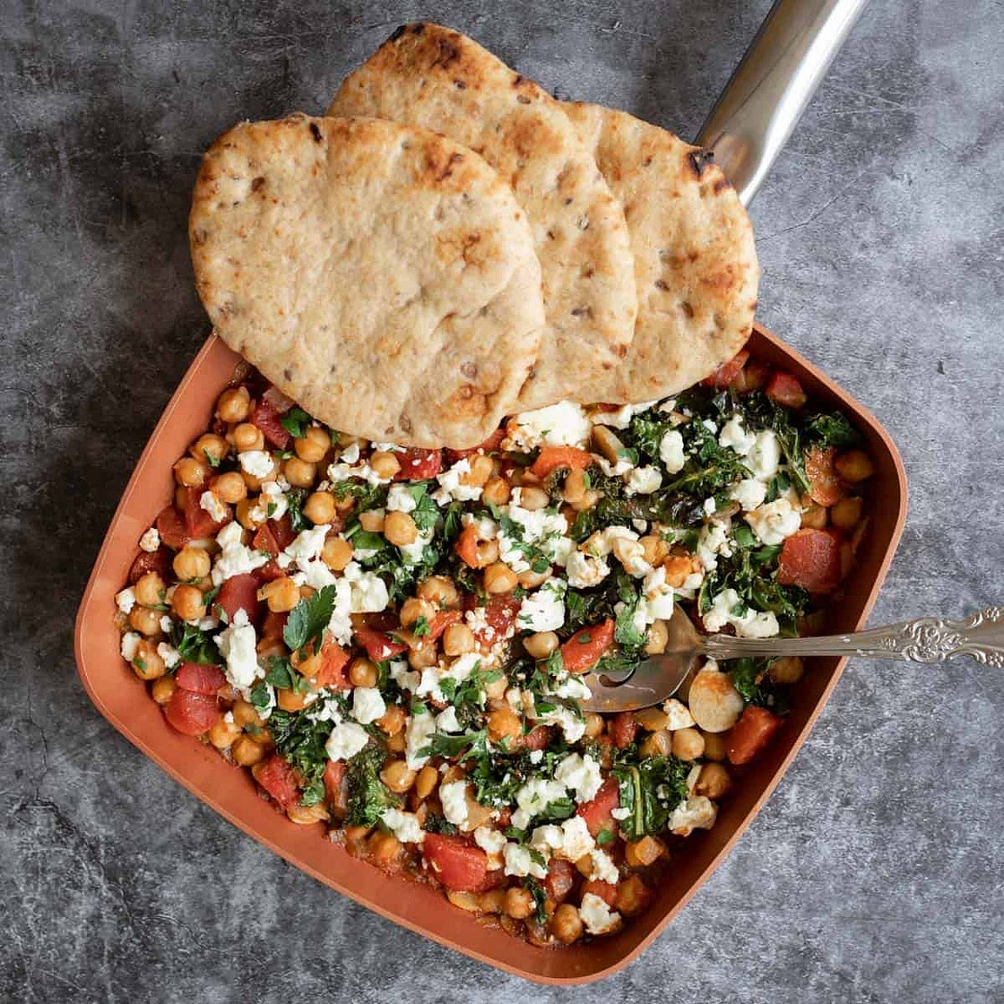 Mediterranean Chickpea Skillet