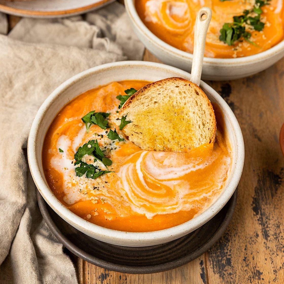 Carrot Lentil Ginger Soup