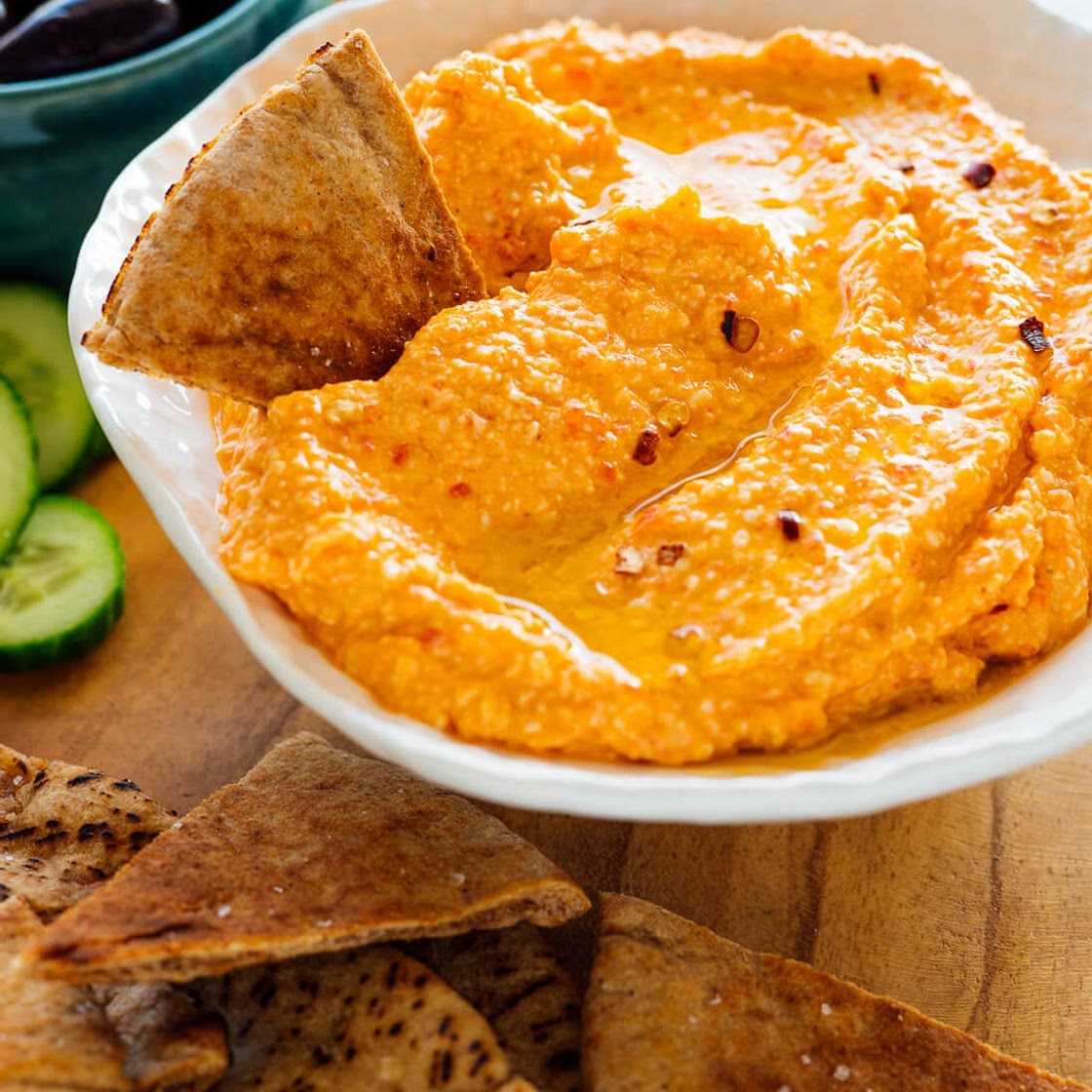 Spicy Red Pepper & Feta Dip (Htipiti)