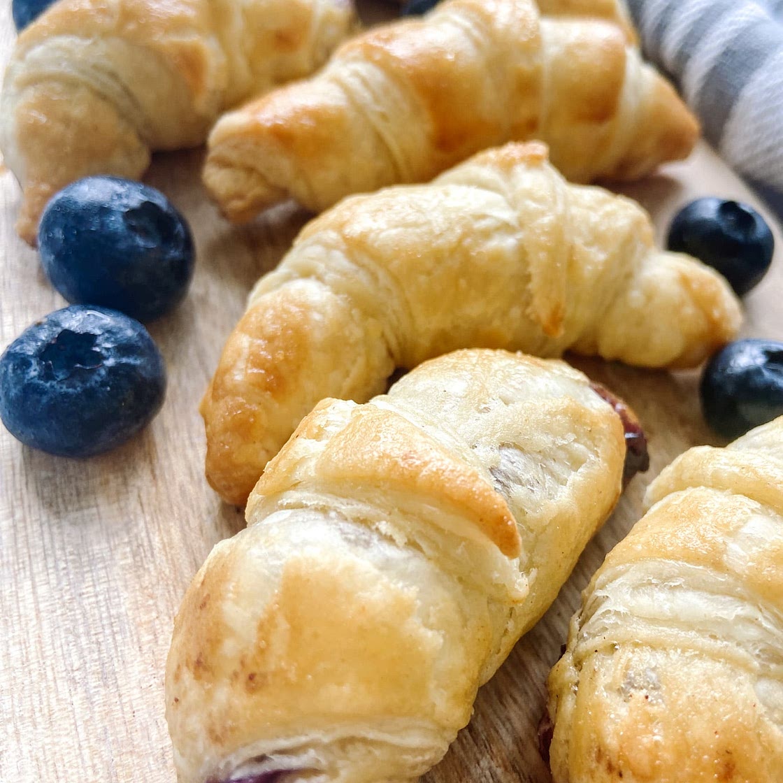 Mini Blueberry Croissants