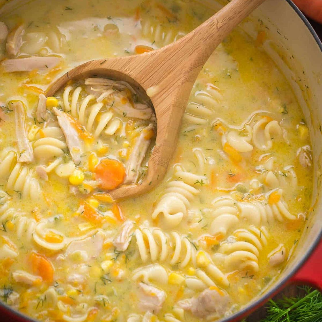 Creamy Chicken Noodle Soup Recipe