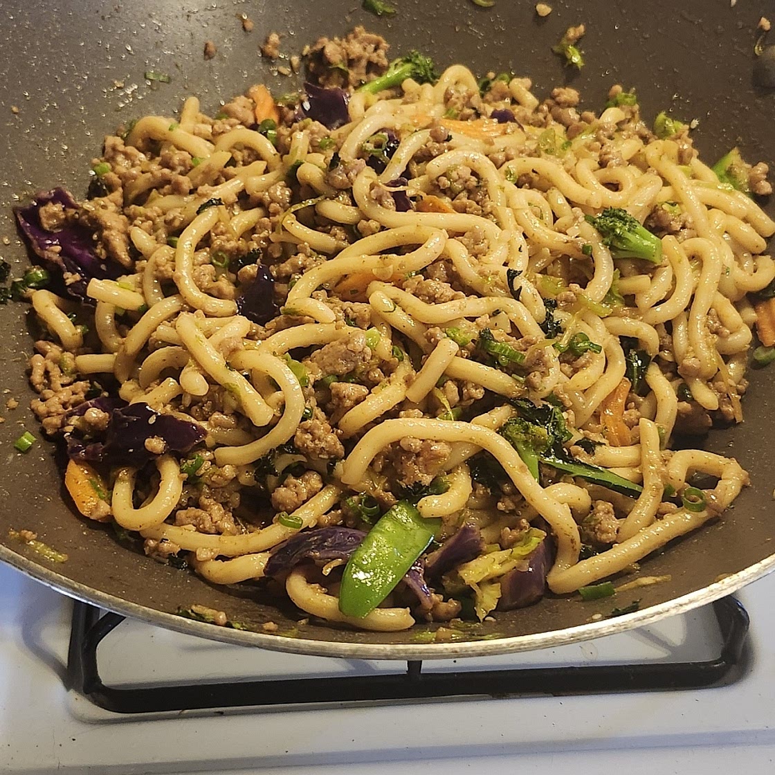 15-minute Pork and Sesame Udon Noodles | Marion's Kitchen