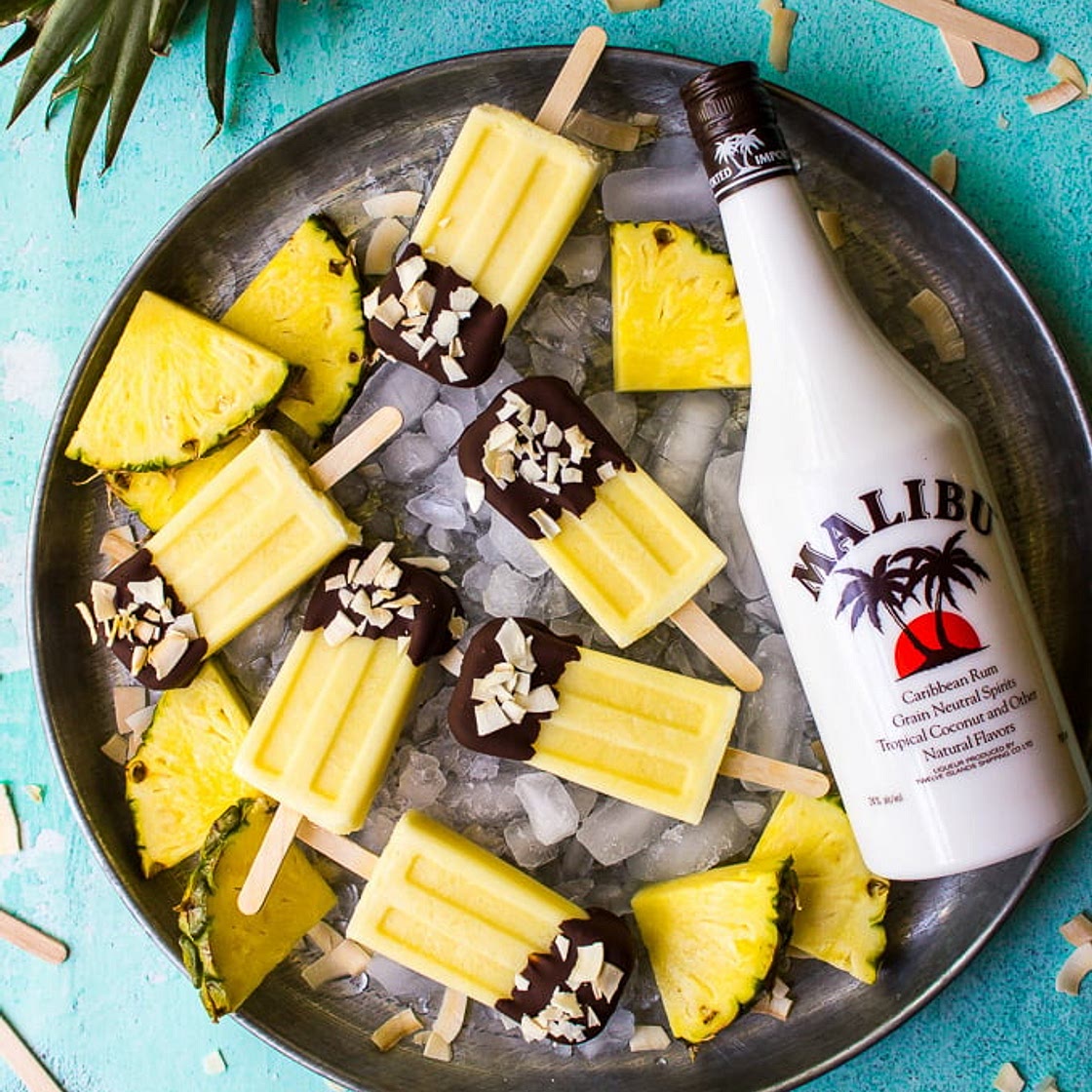 Piña Colada Popsicles