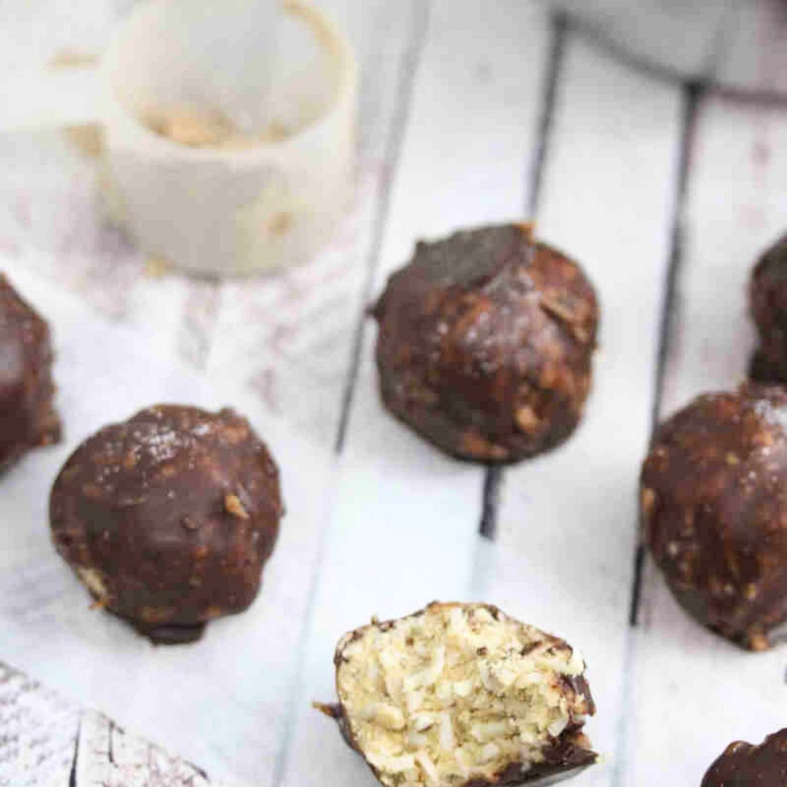 Chocolate Coconut Protein Balls (No-Bake, Gluten-Free, No Peanut Butter)