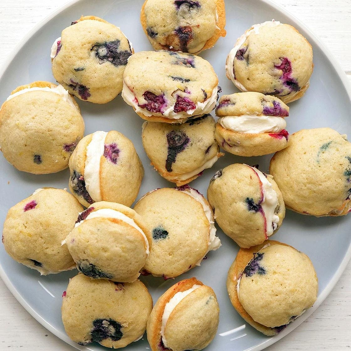 Lemon Blueberry Whoopie Pies
