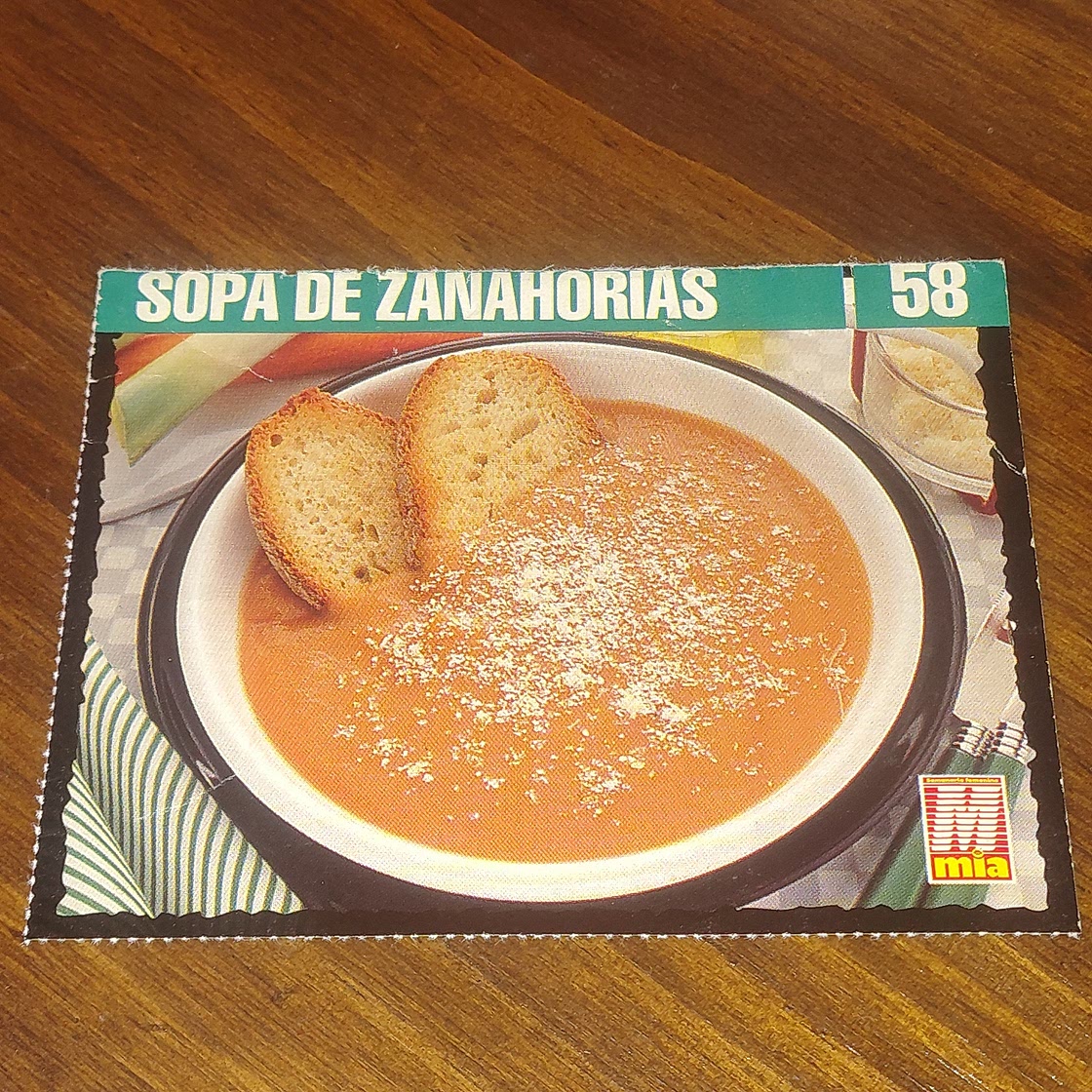 Sopa de zanahorias