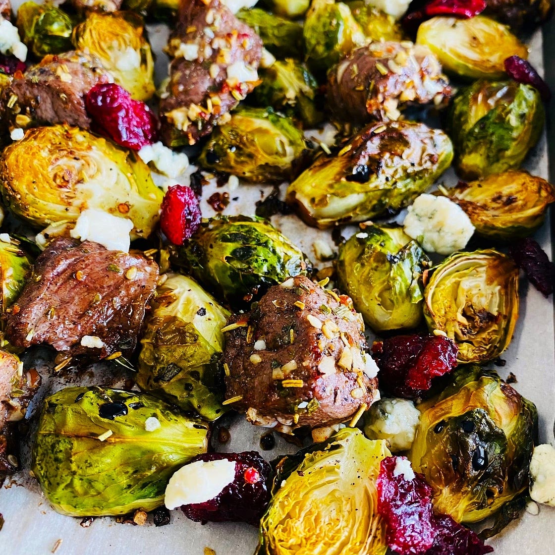 Balsamic Steak and Brussel Sprouts